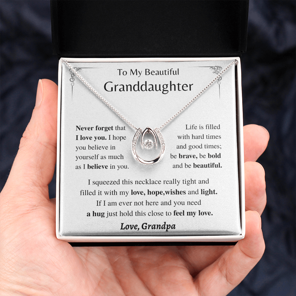 Jewelry Granddaughter Gift; From Grandpa