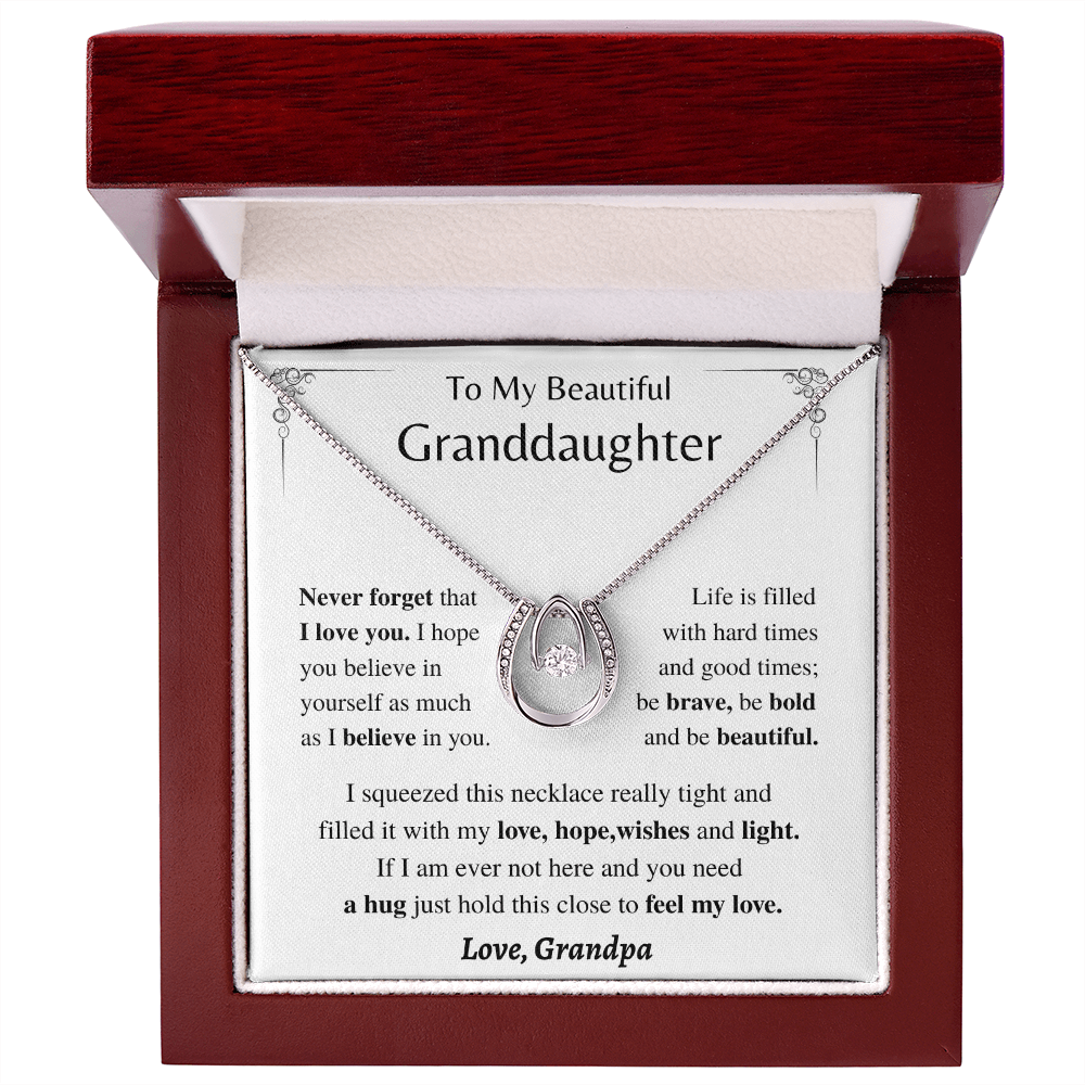 Jewelry Granddaughter Gift; From Grandpa