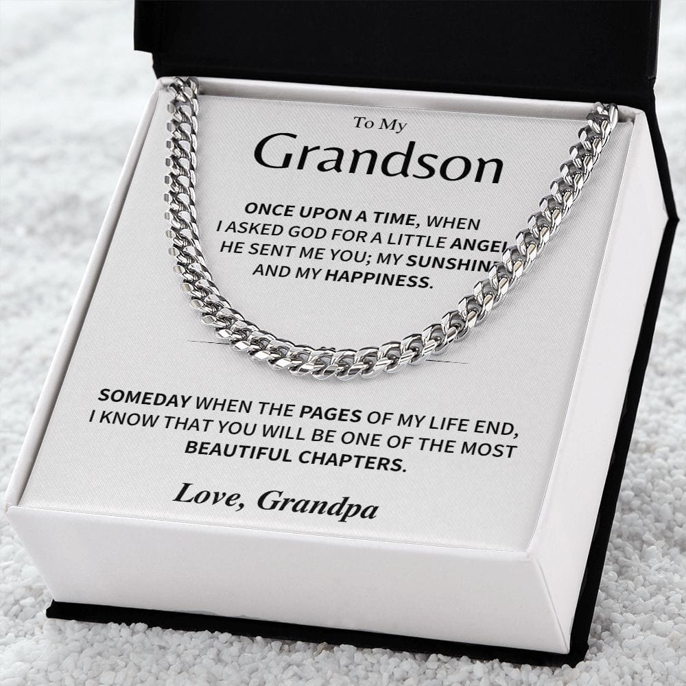 Jewelry Grandson Gift; Beautiful chapters