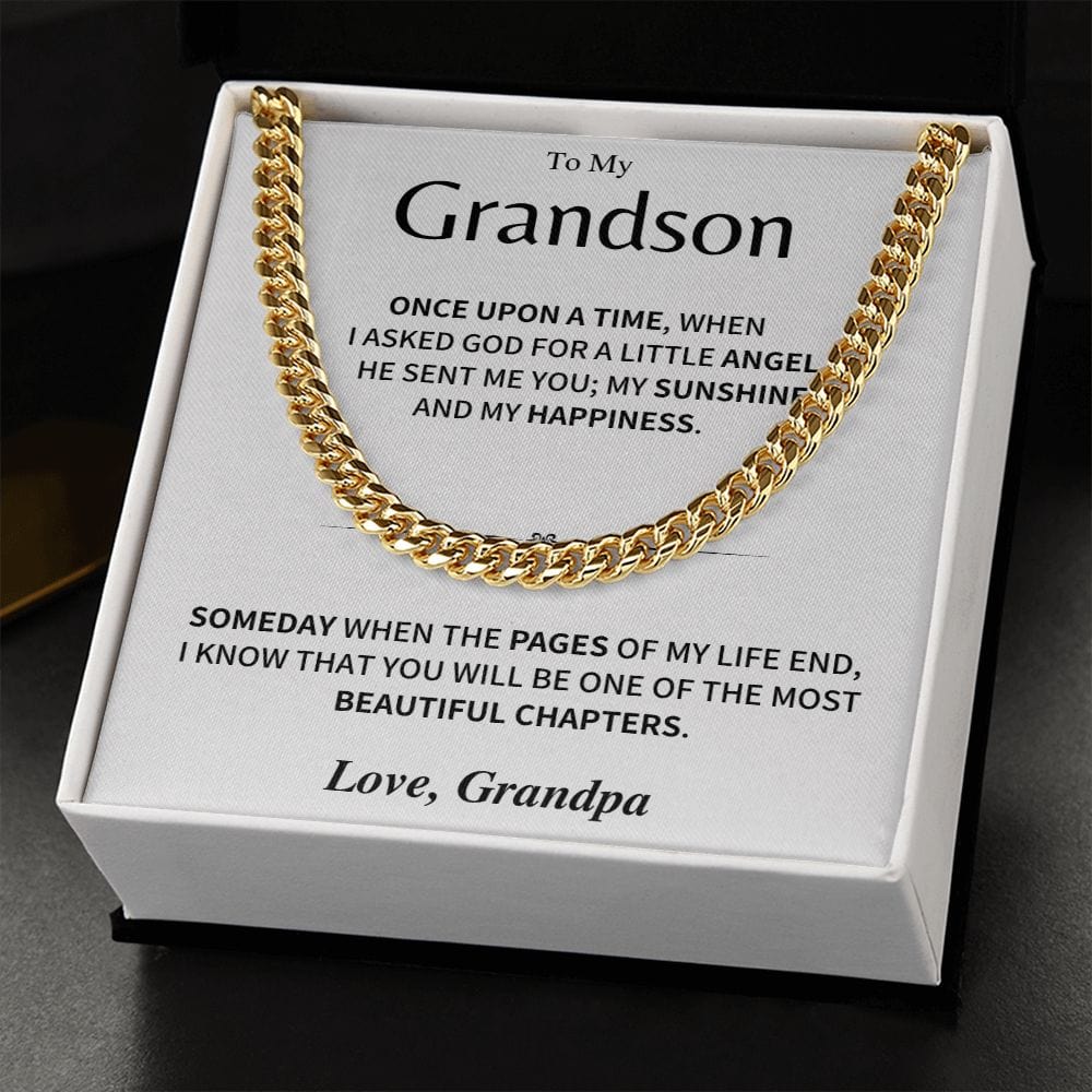 Jewelry Grandson Gift; Beautiful chapters