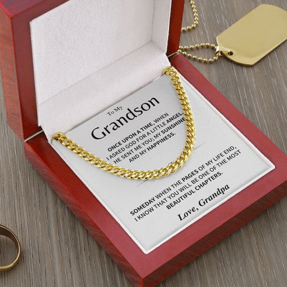 Jewelry Grandson Gift; Beautiful chapters