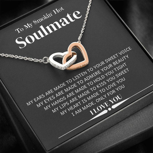 Jewelry I Am Made Only For You, Smokin' Hot Soulmate; Interlocking Hearts Necklace