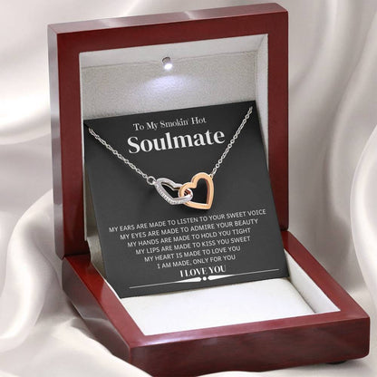 Jewelry I Am Made Only For You, Smokin' Hot Soulmate; Interlocking Hearts Necklace