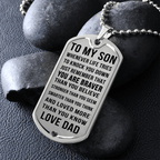 Jewelry Luxury Dog Tag; Son Gift