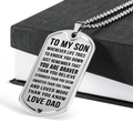 Jewelry Luxury Dog Tag; Son Gift