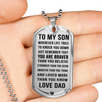 Jewelry Luxury Dog Tag; Son Gift