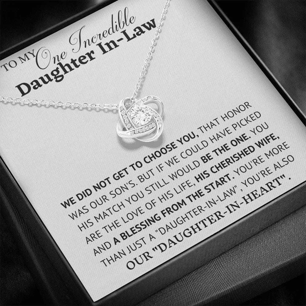 Jewelry One Incredible Daughter In-Law Necklace Gift- From Mom