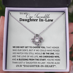 Jewelry One Incredible Daughter In-Law Necklace Gift- From Mom