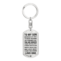 Jewelry Personalized Keychain; Son Gift