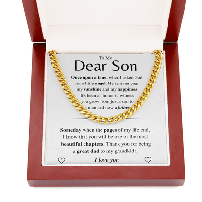 Jewelry Son Gift- Great Dad - Cuban Chain Link