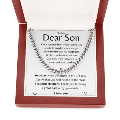 Jewelry Son Gift- Great Dad - Cuban Chain Link