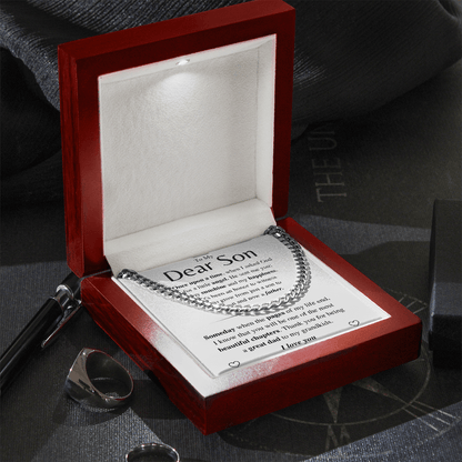Jewelry Son Gift- Great Dad - Cuban Chain Link