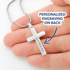 Jewelry Wear Your Faith; It's all about believing, Personalized Cross Necklace