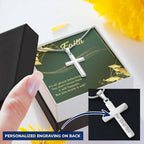 Jewelry Wear Your Faith; It's all about believing, Personalized Cross Necklace