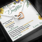 Jewelry You are My Sunshine in a World Full of Roses - Interlocking hearts necklace
